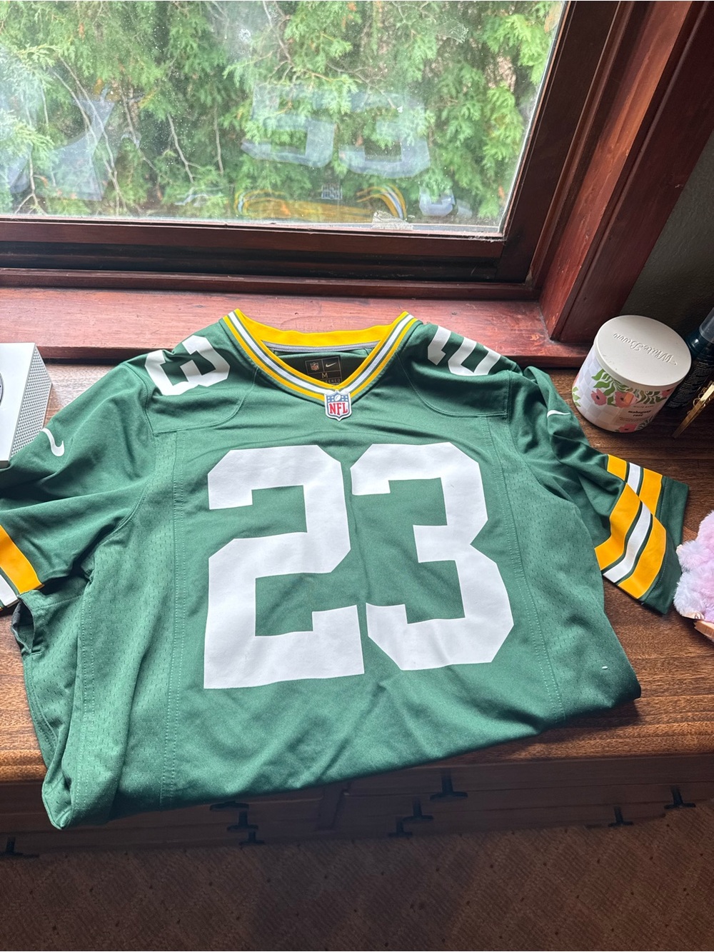NFL Green Bay Packers Jersey #23 Jaire Alexander with Yellow and White Accents